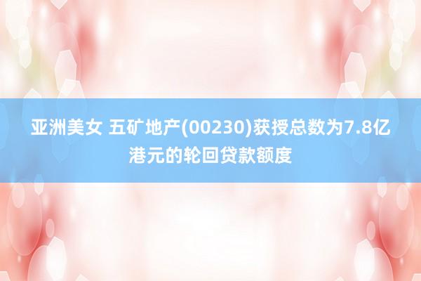 亚洲美女 五矿地产(00230)获授总数为7.8亿港元的轮回贷款额度